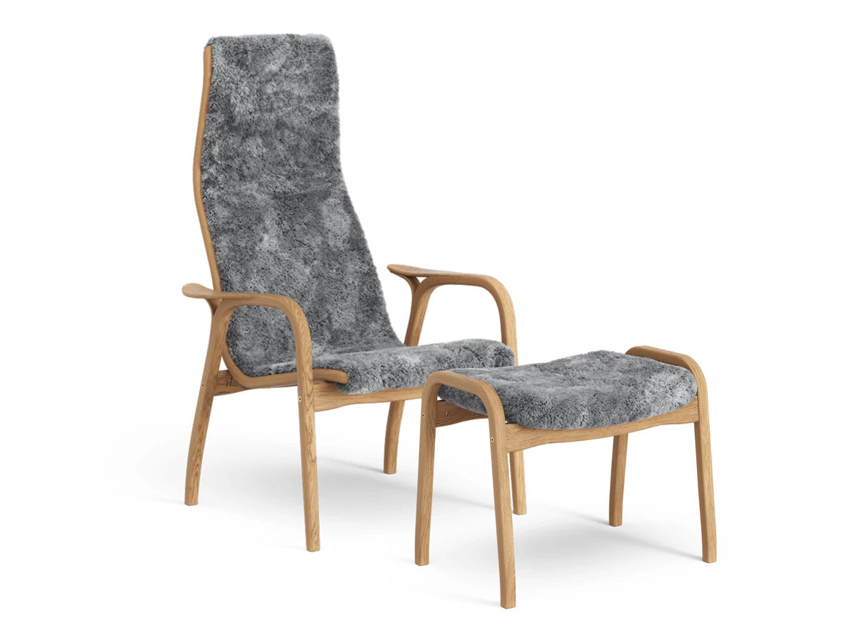 Swedese Lamino Chair & Ottoman - Sheepskin