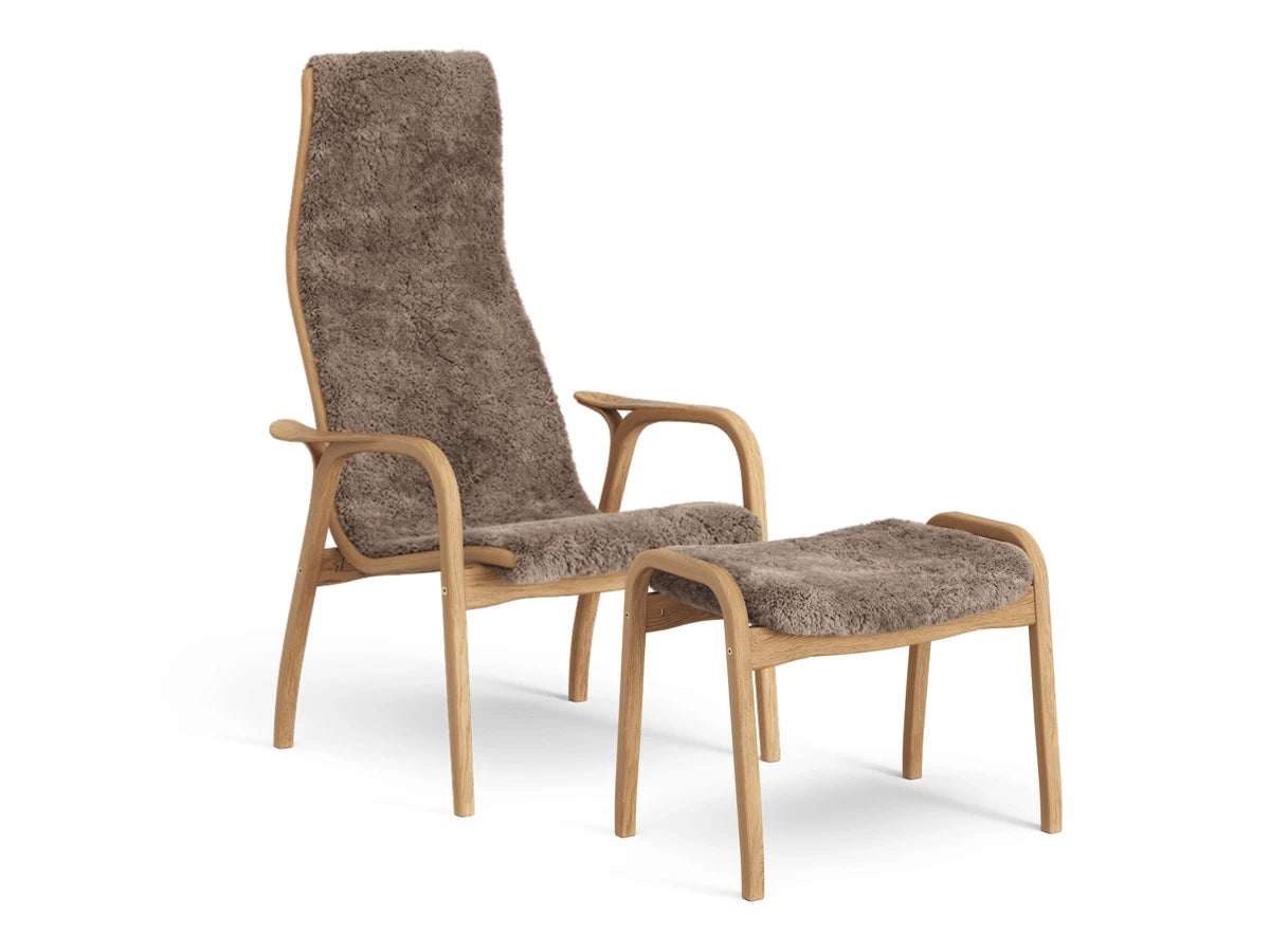 Swedese Lamino Chair & Ottoman - Sheepskin