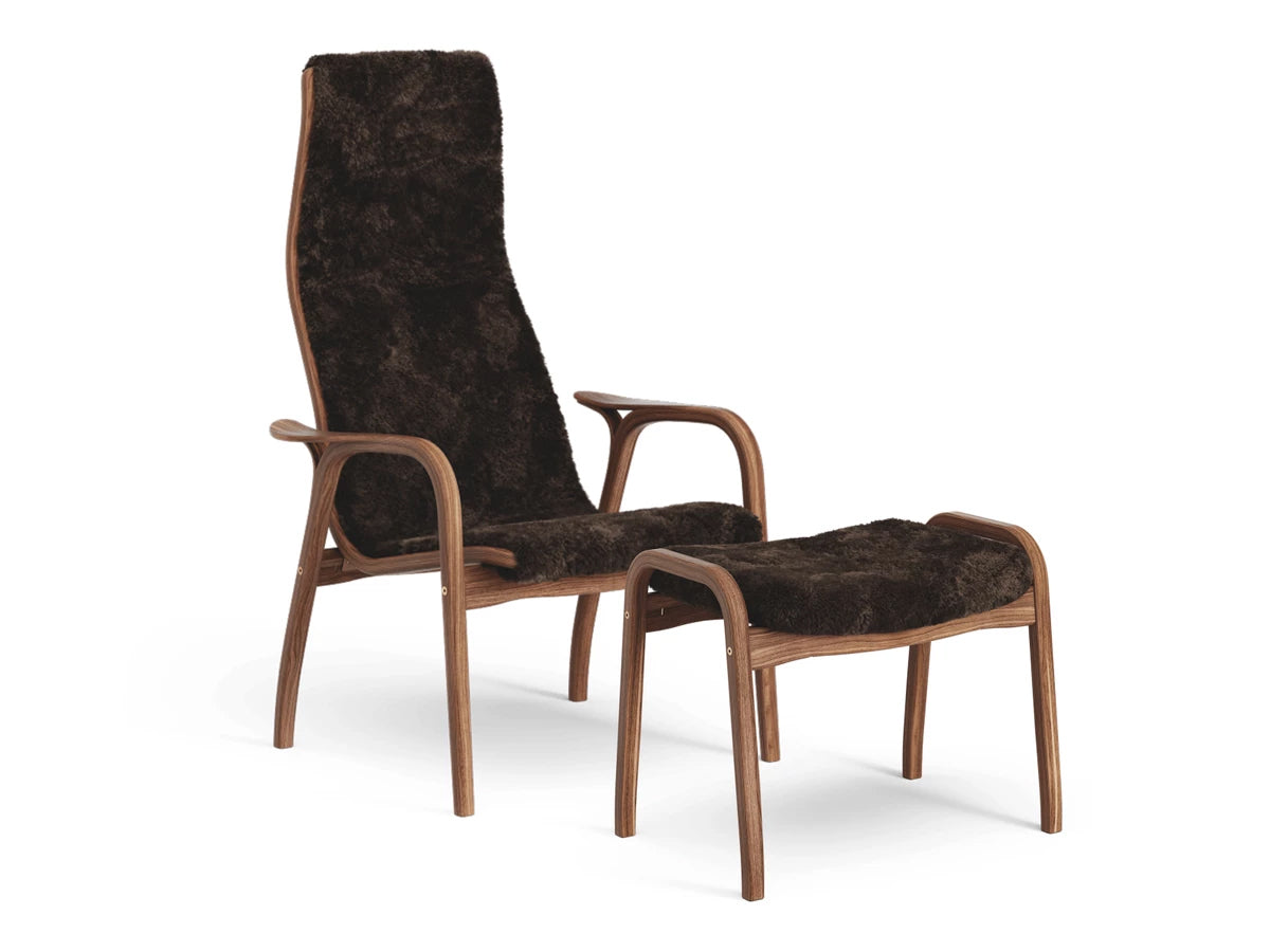 Swedese Lamino Chair & Ottoman - Sheepskin