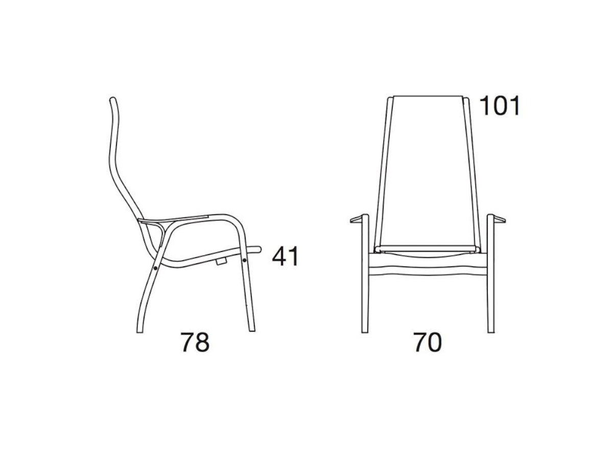 Swedese Lamino Chair & Ottoman - Leather