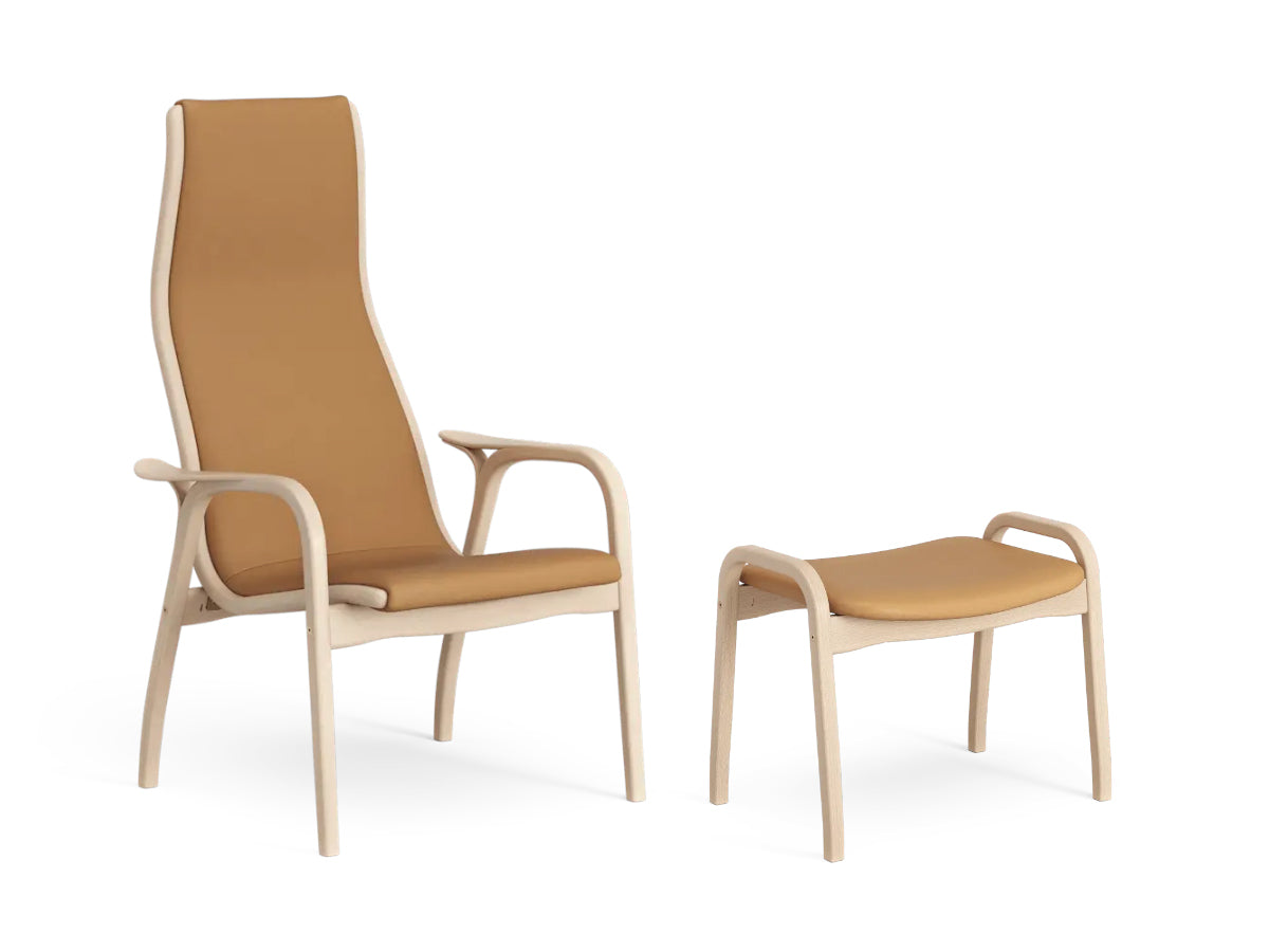 Swedese Lamino Chair & Ottoman - Leather