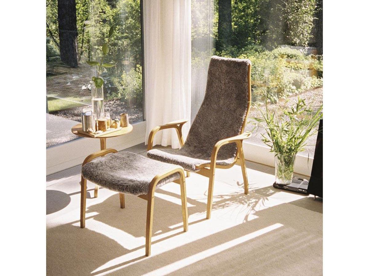 Swedese Lamino Chair & Ottoman - Sheepskin
