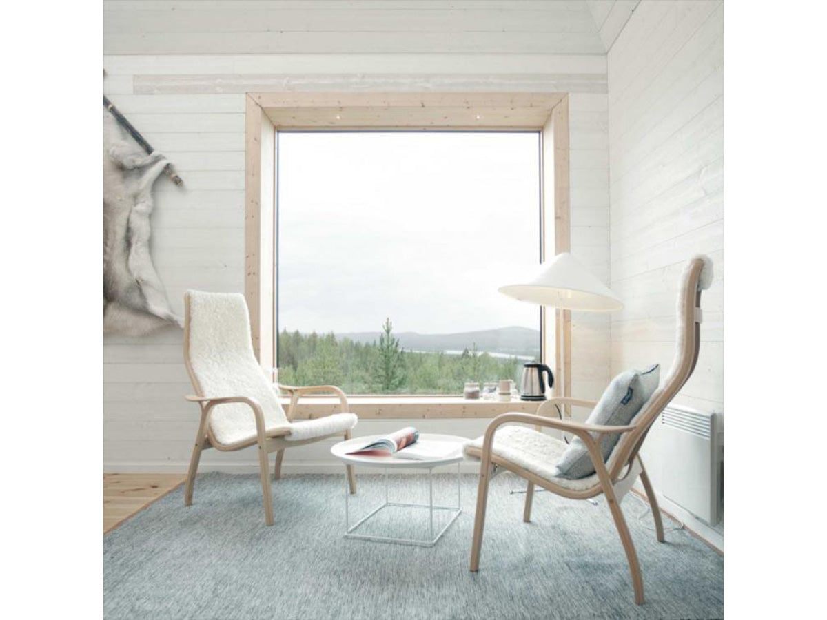 Swedese Lamino Chair & Ottoman - Sheepskin