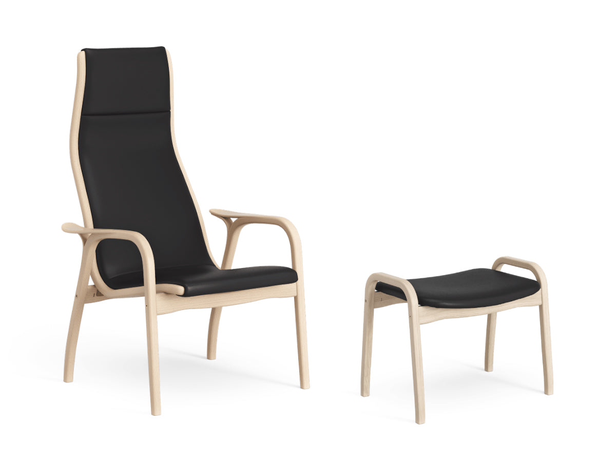 Swedese Lamino Chair & Ottoman - Leather