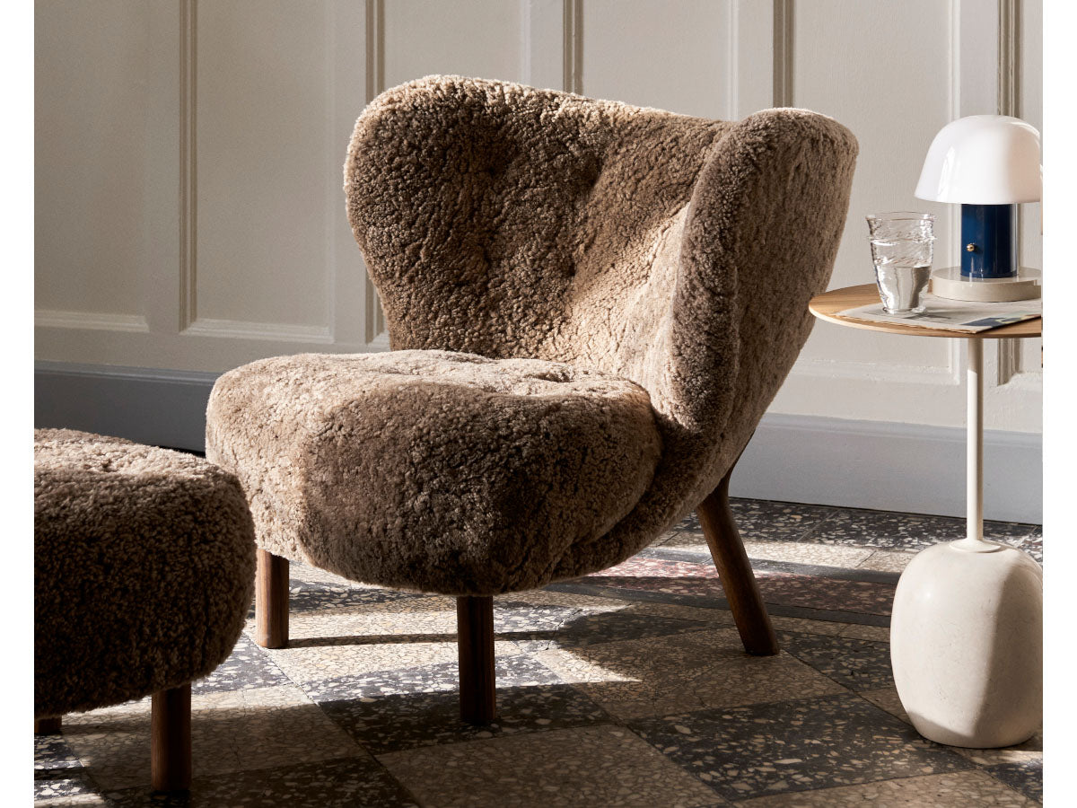 &Tradition Little Petra VB1 Chair Sheepskin Sahara Design