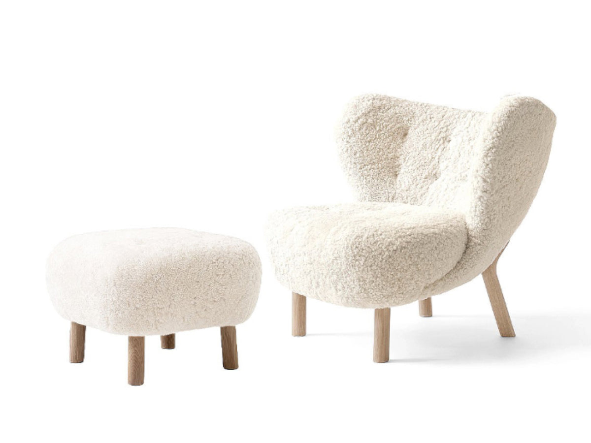 &Tradition Little Petra VB1 Chair Sheepskin & Footstool