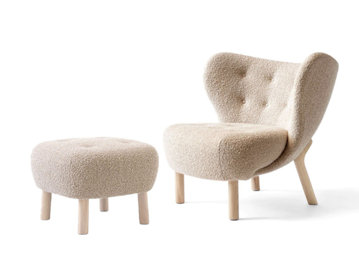 &amp;Tradition Little Petra VB1 Chair Karakorum 003 &amp; Footstool