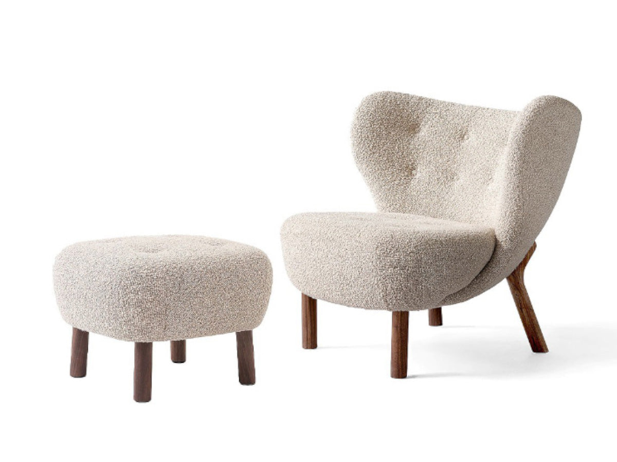 &amp;Tradition Little Petra VB1 Chair Karakorum 003 &amp; Footstool