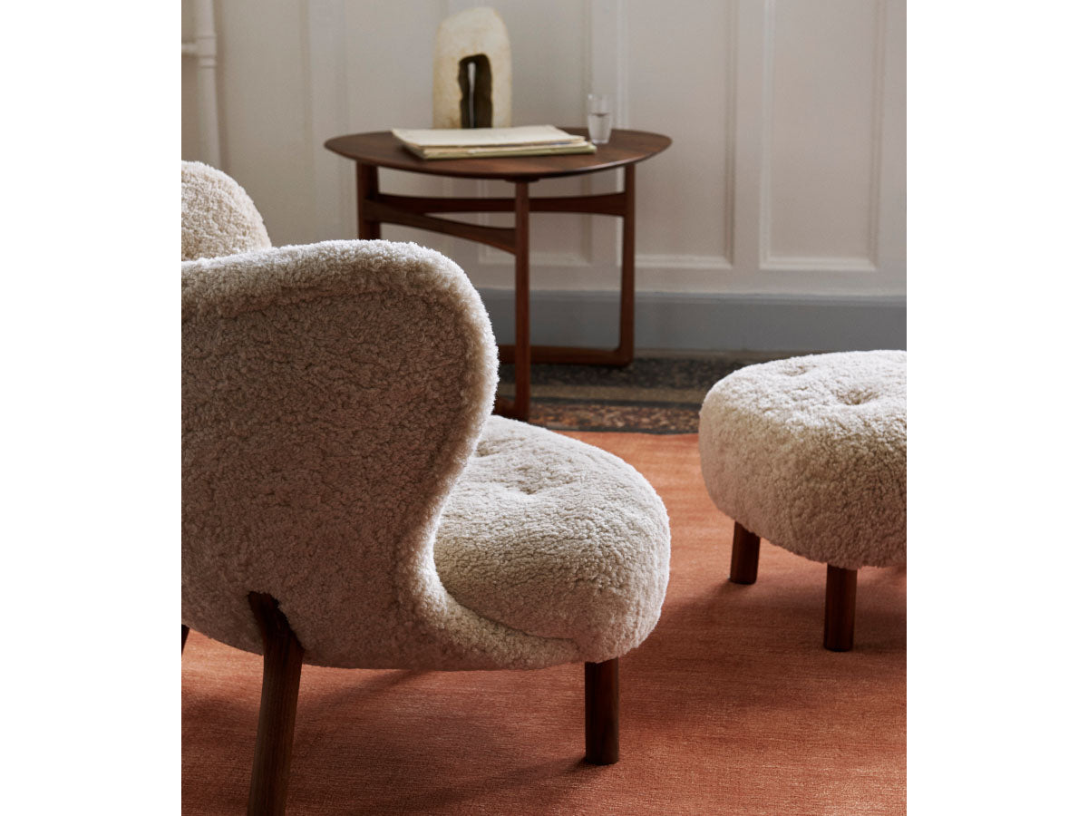&Tradition Little Petra VB1 Chair Sheepskin & Footstool