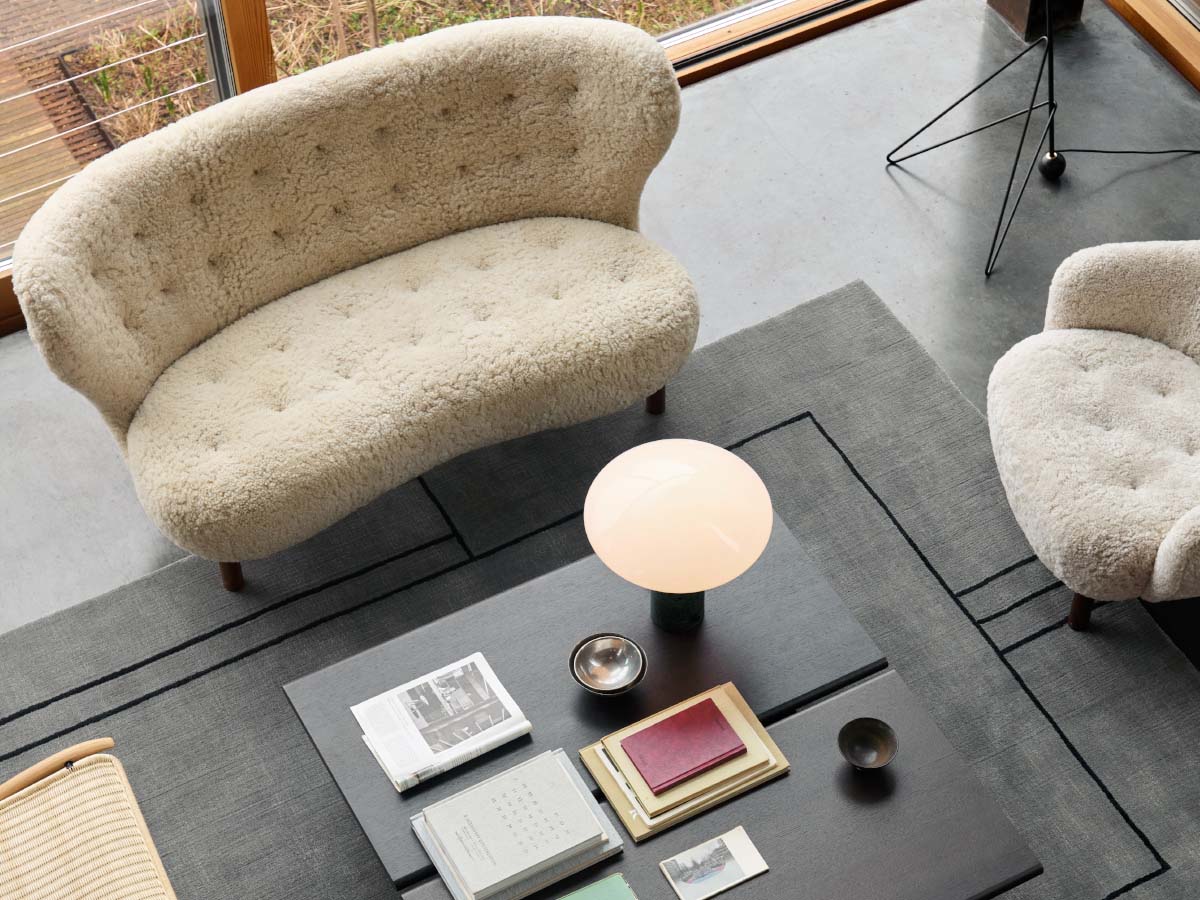 &Tradition Little Petra VB2 Sofa Sheepskin Moonlight