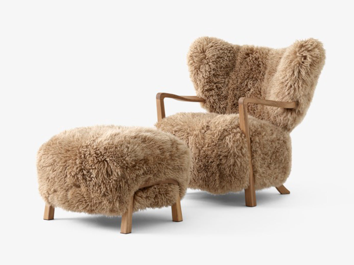 &amp;Tradition Wulff ATD2 Lounge Chair &amp; ATD3 Pouf