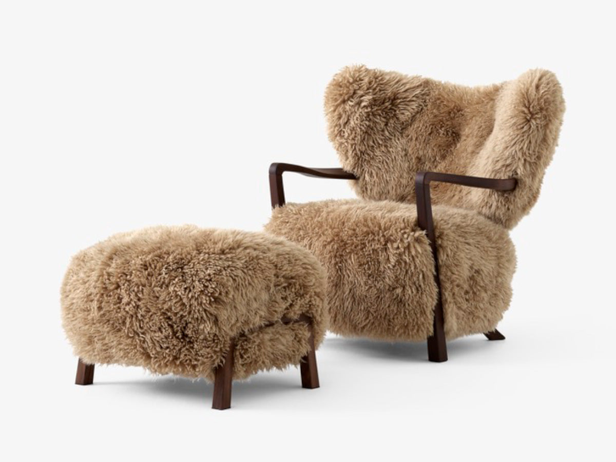 &amp;Tradition Wulff ATD2 Lounge Chair &amp; ATD3 Pouf