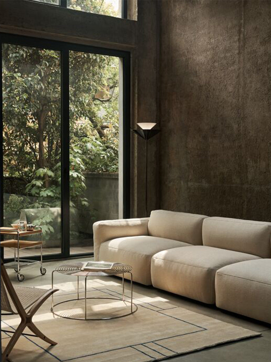 &tradition develius and wire coffee table