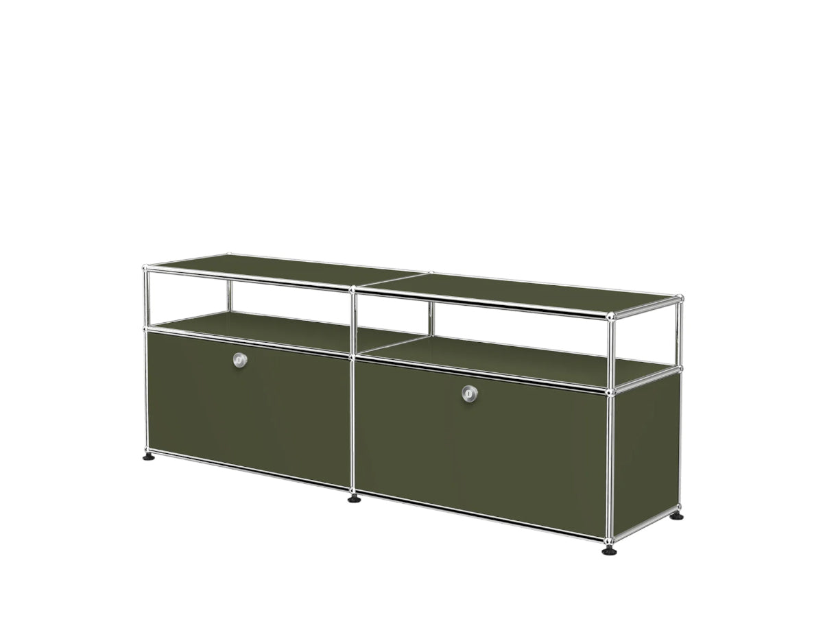 USM Haller Media Unit - Olive Green | Design Classic - Storage - Cimmermann