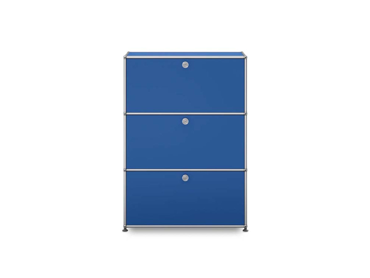 USM Haller 3 Drop Down Unit (G1) Gentian Blue