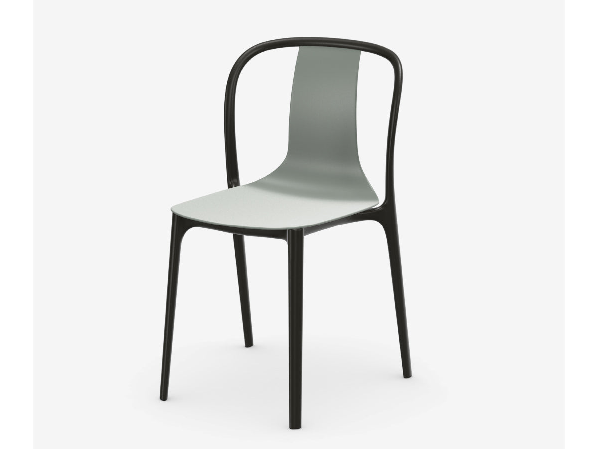 Vitra Belleville Plastic chair - Moss Grey - Clearance with 25% discount