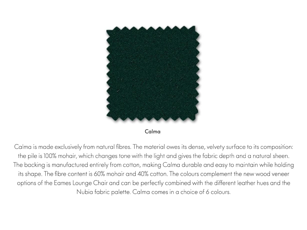 Vitra Eames Lounge Chair & Ottoman - Calma Fabric