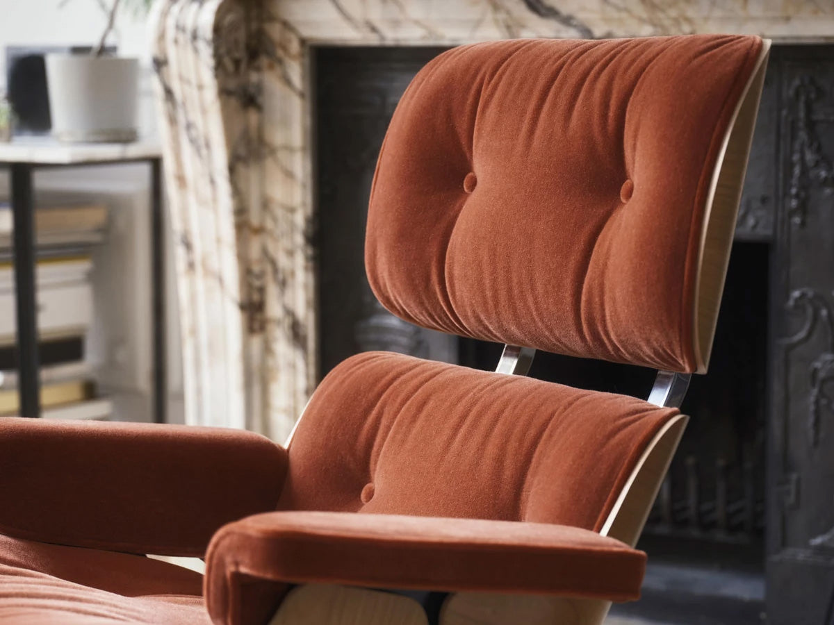 vitra eames lounge chair and ottoman calma fabric main