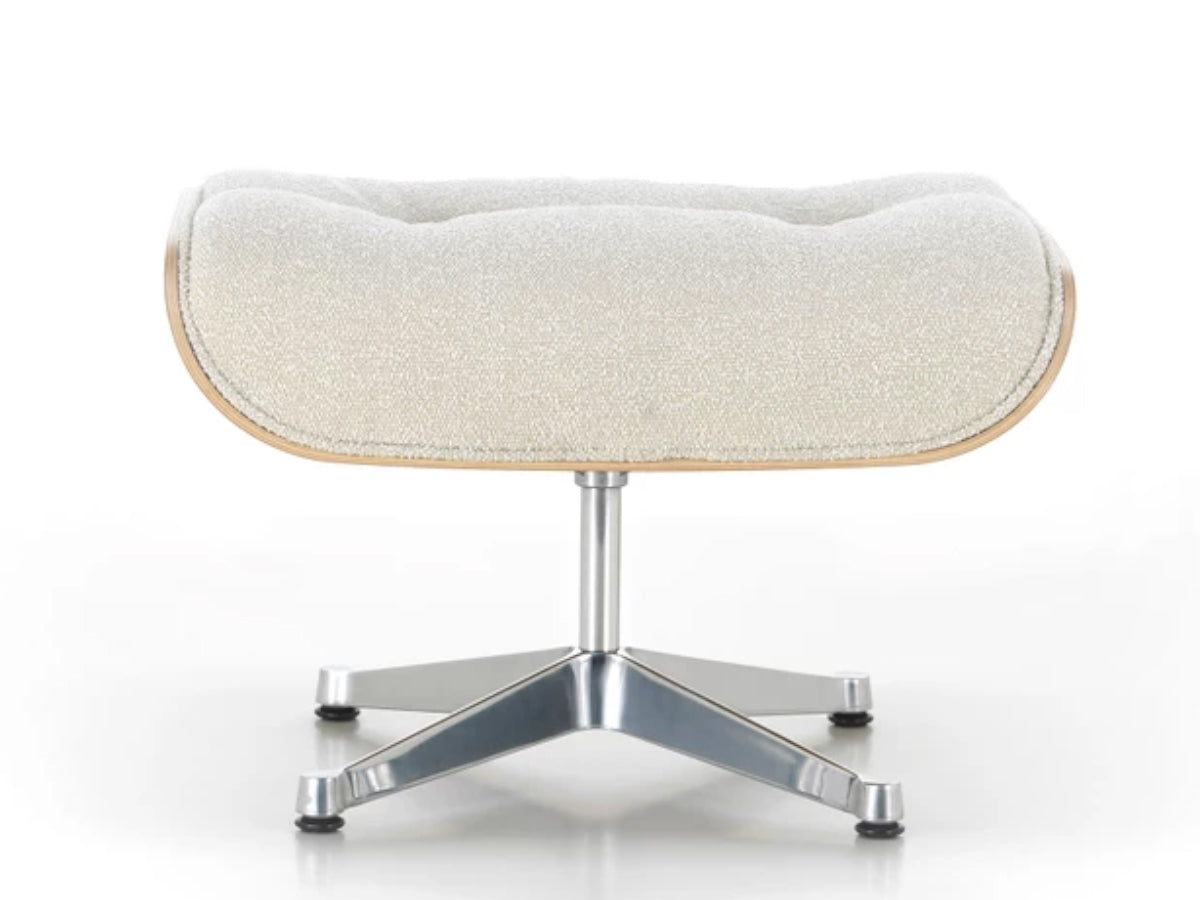 Vitra Eames Lounge Chair & Ottoman - Chestnut - Nubia Fabric