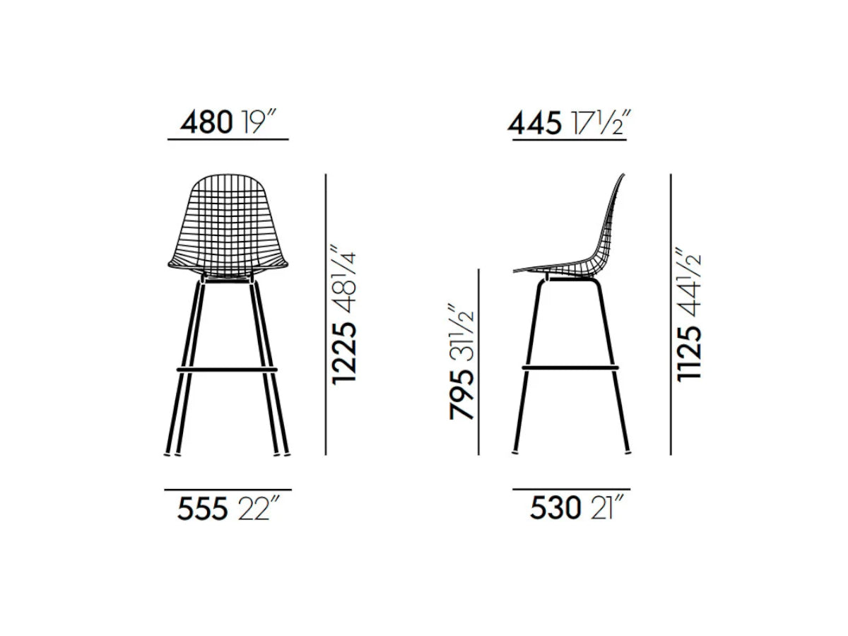 Vitra Eames Wire Stool High