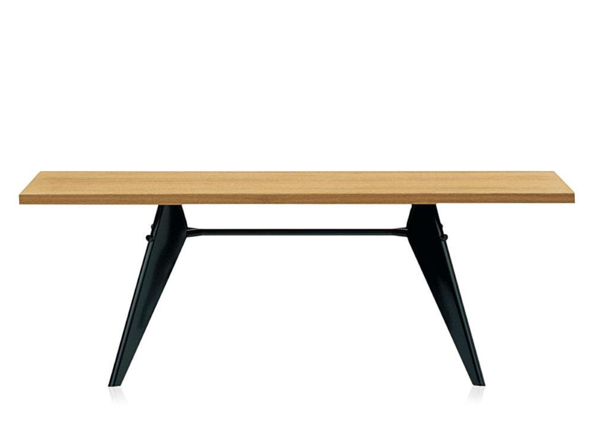 Vitra EM Table (Solid Wood Top)