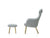 Vitra HAL Lounge Chair with loose cushion & Ottoman