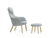 Vitra HAL Lounge Chair with loose cushion & Ottoman
