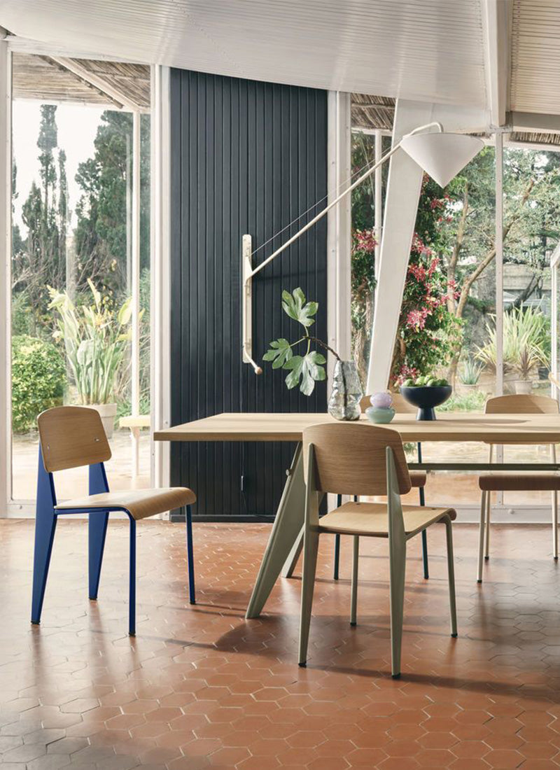 vitra prouve table and chairs