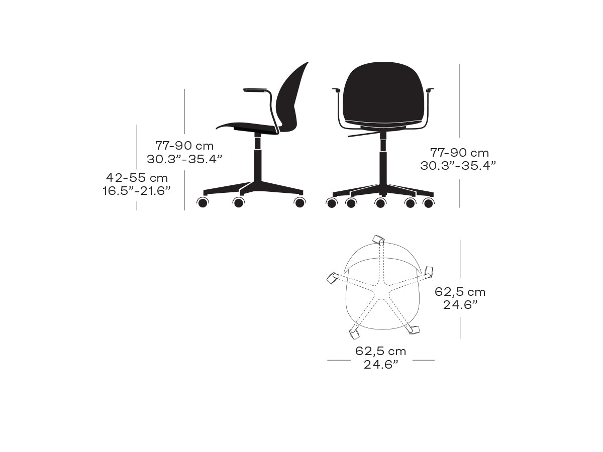 Fritz Hansen N02-31 Recycle Office Chair