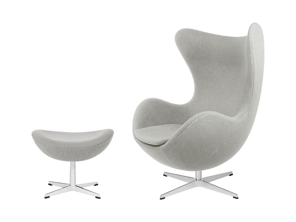 Fritz Hansen Egg Chair with Footstool