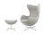 Fritz Hansen Egg Chair with Footstool