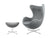 Fritz Hansen Egg Chair with Footstool