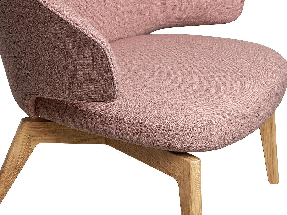 Fritz Hansen Let Armchair with Wooden Legs