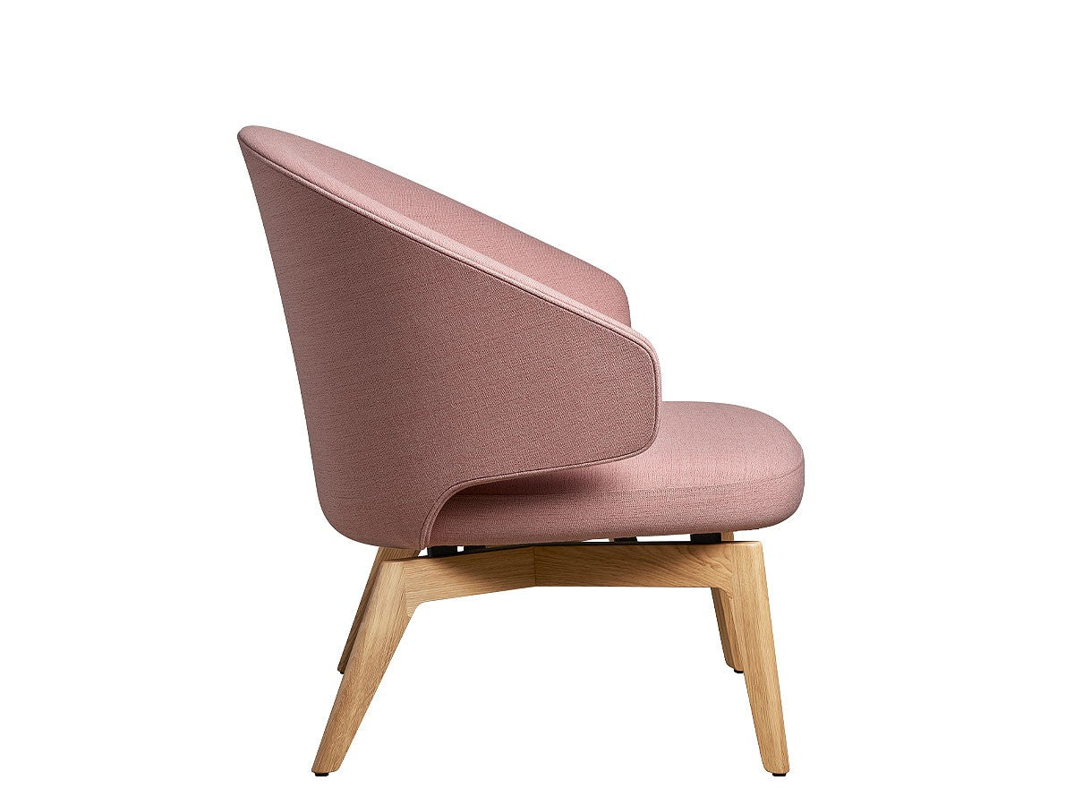 Fritz Hansen Let Armchair with Wooden Legs