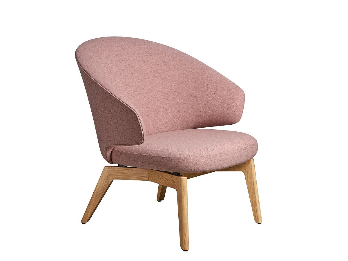 Fritz Hansen Let Armchair with Wooden Legs