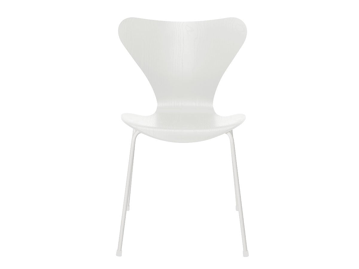 Fritz Hansen Series 7 Dining Chair - Coloured Ash/White Legs