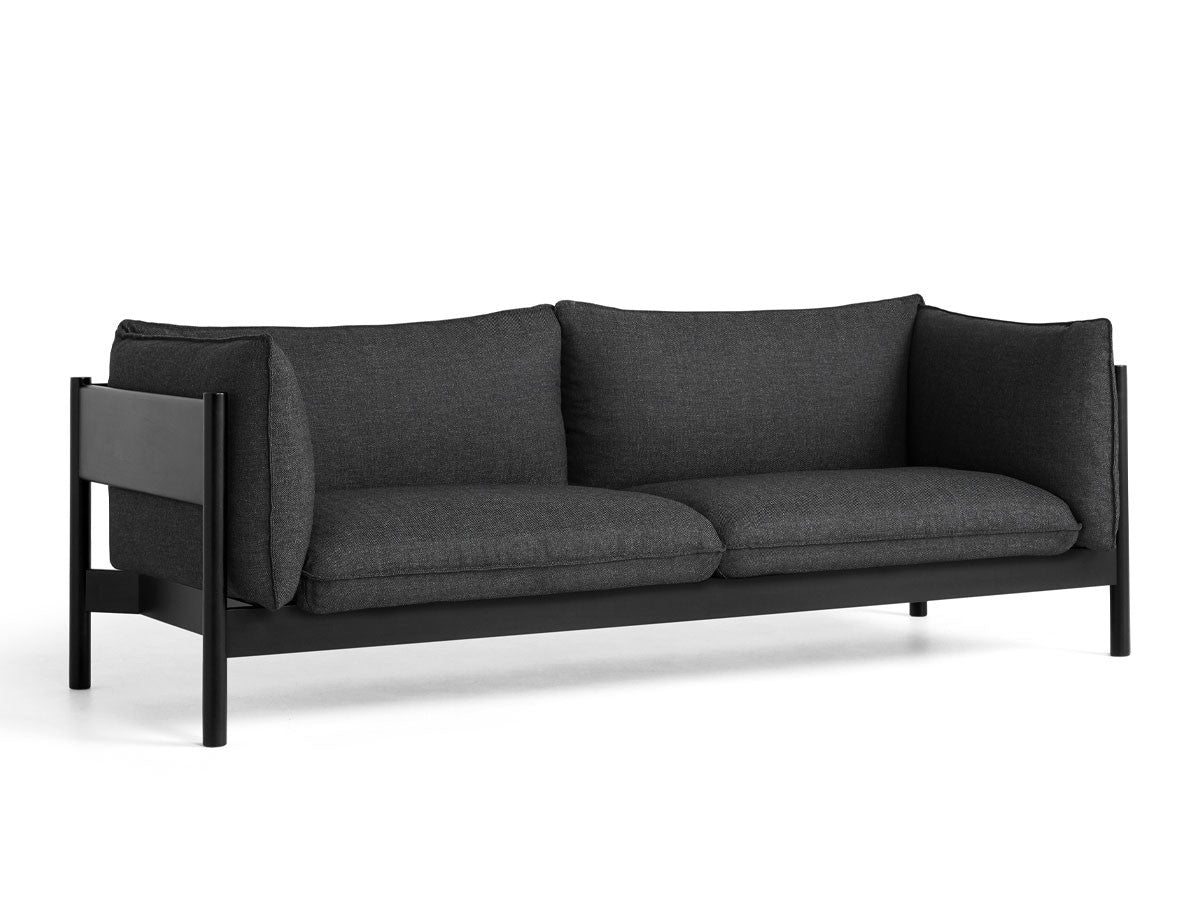 Hay Arbour 3 Seater Sofa - Black Beech Frame