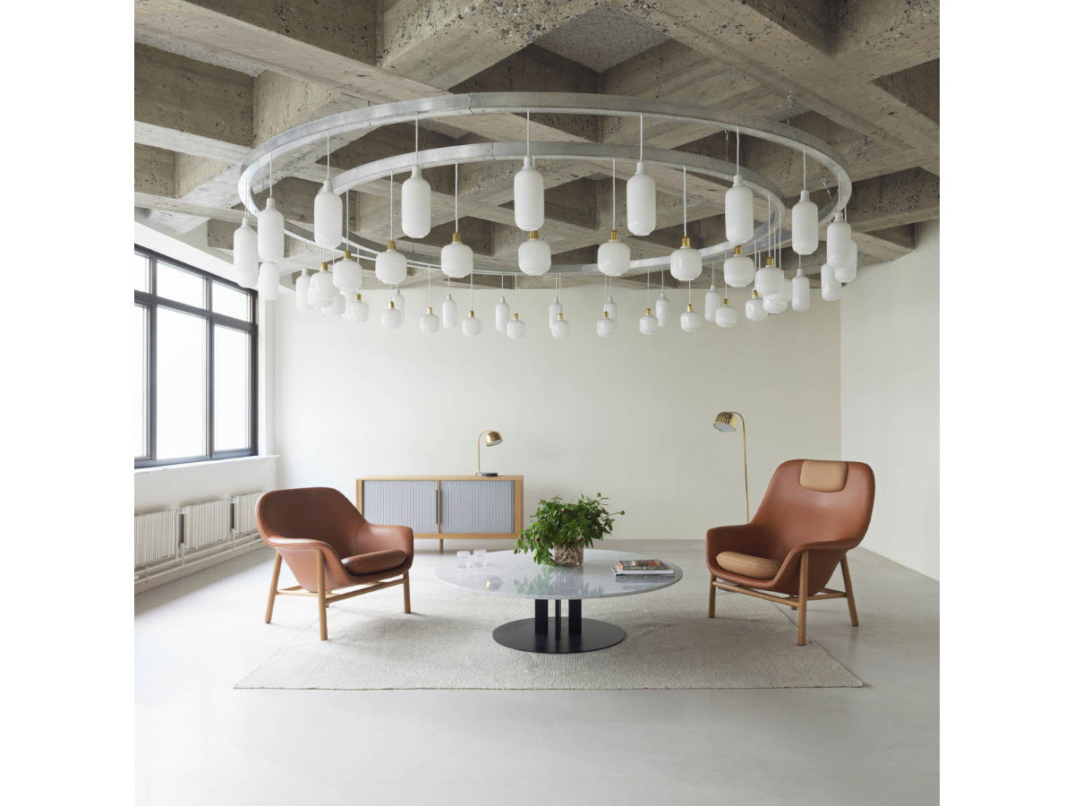 Normann Copenhagen Drape Lounge Chair High With Headrest Oak