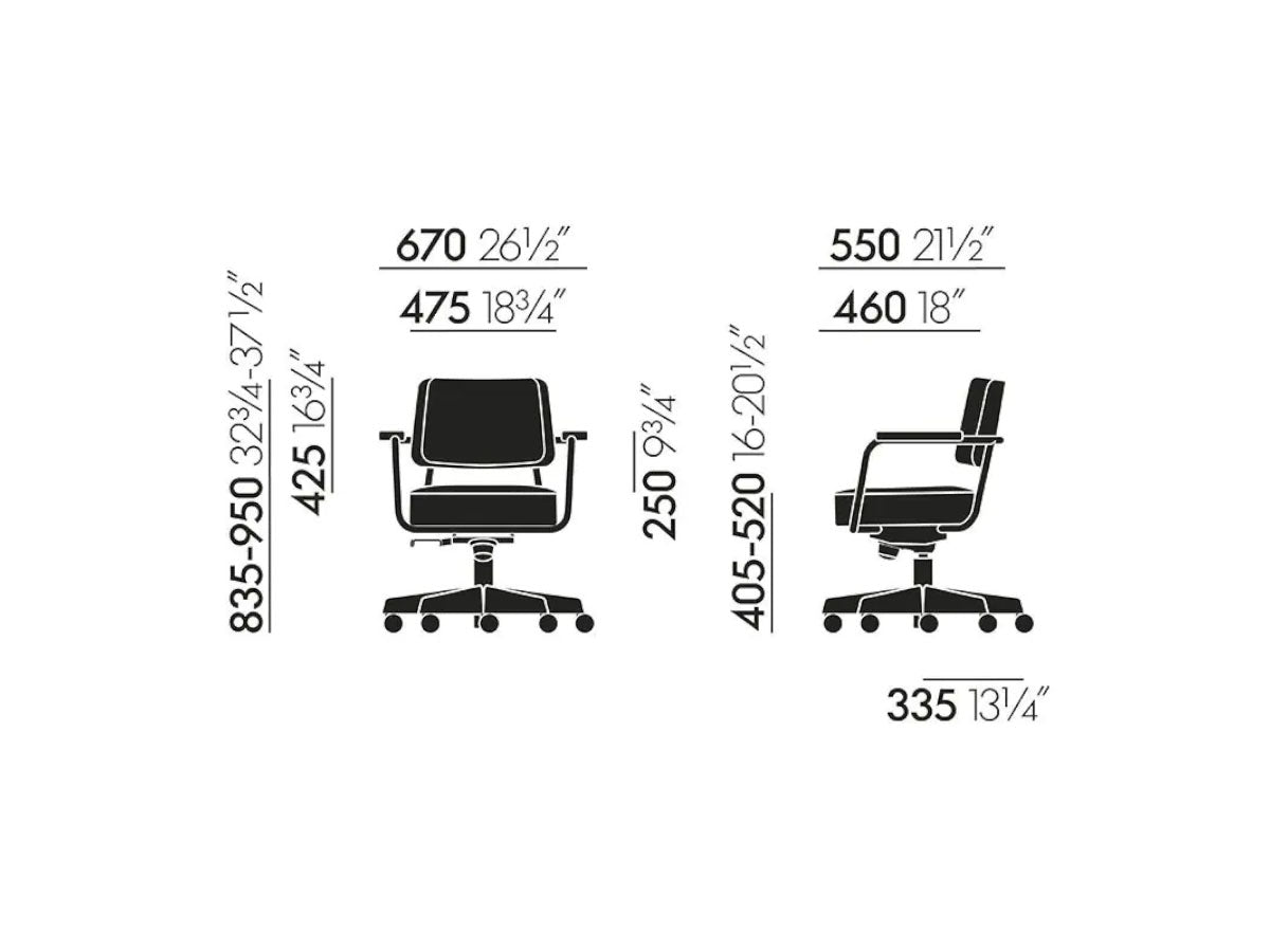 Vitra Fauteuil Direction Pivotant Chair