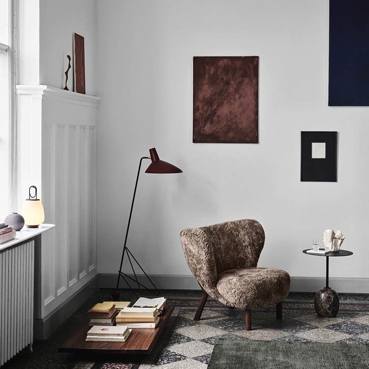 &Tradition Little Petra VB1 Chair Sheepskin Sahara