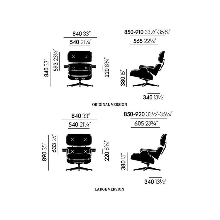 Vitra Eames Lounge Chair and Ottoman