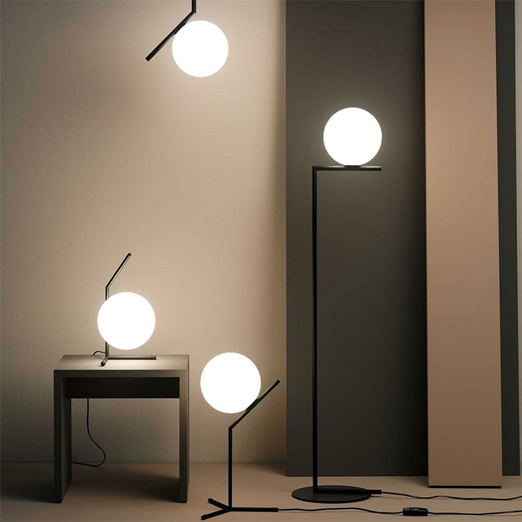 Flos IC Table Light High - Matte Black | Michael Anastassiades - Cimmermann