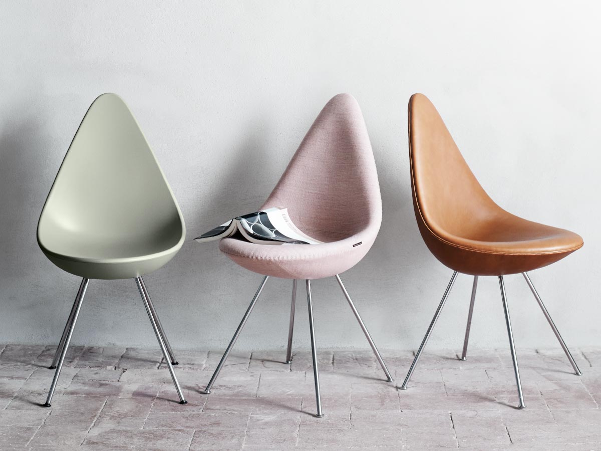 Fritz Hansen Drop Chair Leather | Arne Jacobsen