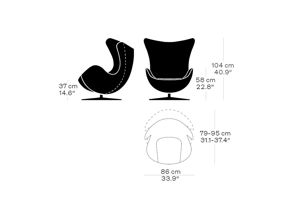 Fritz Hansen Egg Chair with Footstool