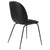 Gubi Beetle Dining Chair Fully Upholstered Black Leather