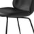 Gubi Beetle Dining Chair Fully Upholstered Black Leather
