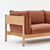 Hay Arbour 2 Seater Sofa - Oak Frame