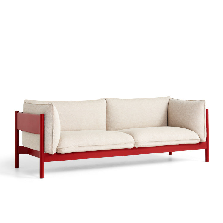 Hay Arbour 3 Seater Sofa - Red Beech Frame