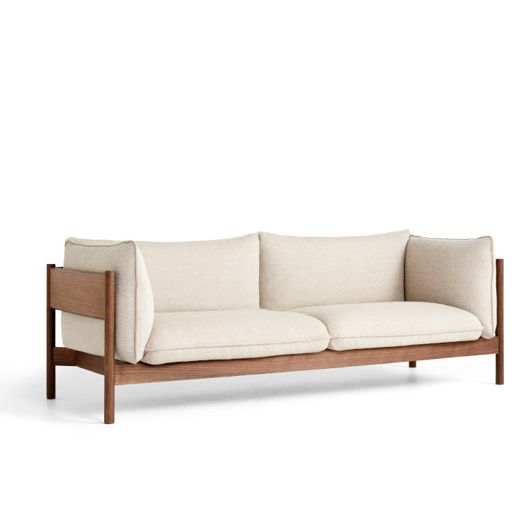 Hay Arbour 3 Seater Sofa - Walnut Frame