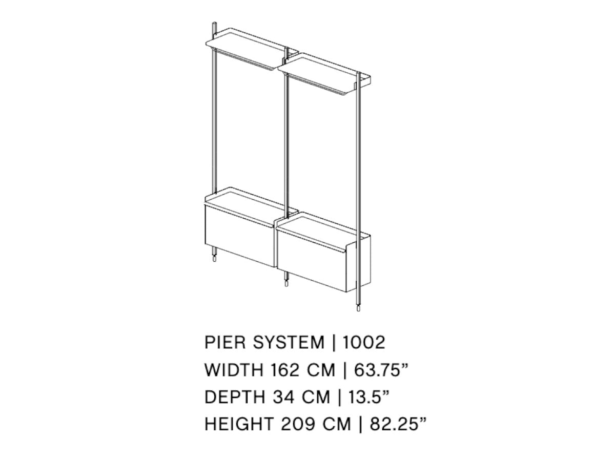 Hay Pier System Combination 1002  - 2 Columns